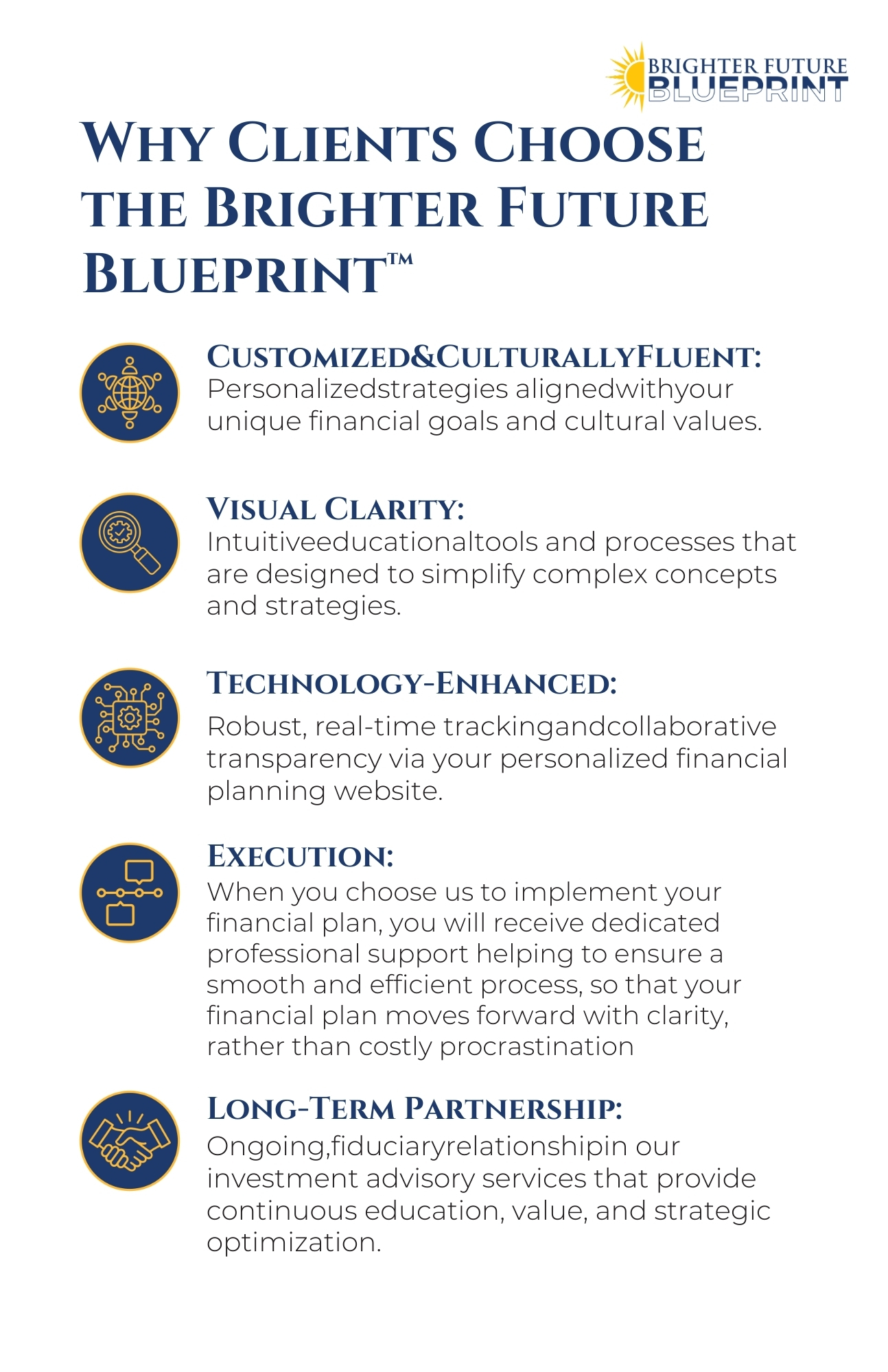 Brighter Future Blueprint Value